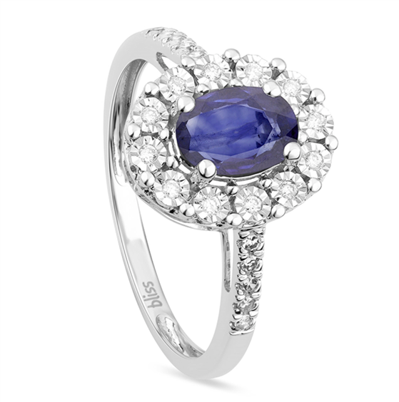Anello Bliss Donna BL REGAL in Oro bianco Zaffiro blu 0.95 Ct 20115712 - 20115712